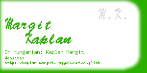 margit kaplan business card